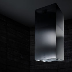 Elica Kuadra Island 43 Chimney Cooker Hood, Stainless Steel